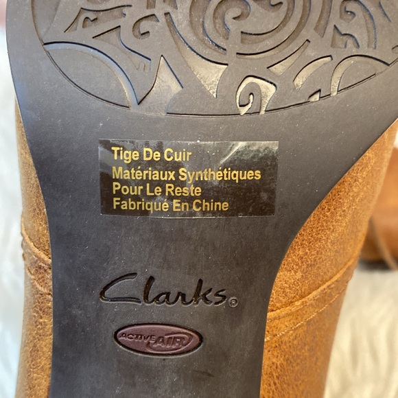 Clarks Artisan Alpine Melt Cognac Leather Booties, Size 11M - Picture 17 of 17